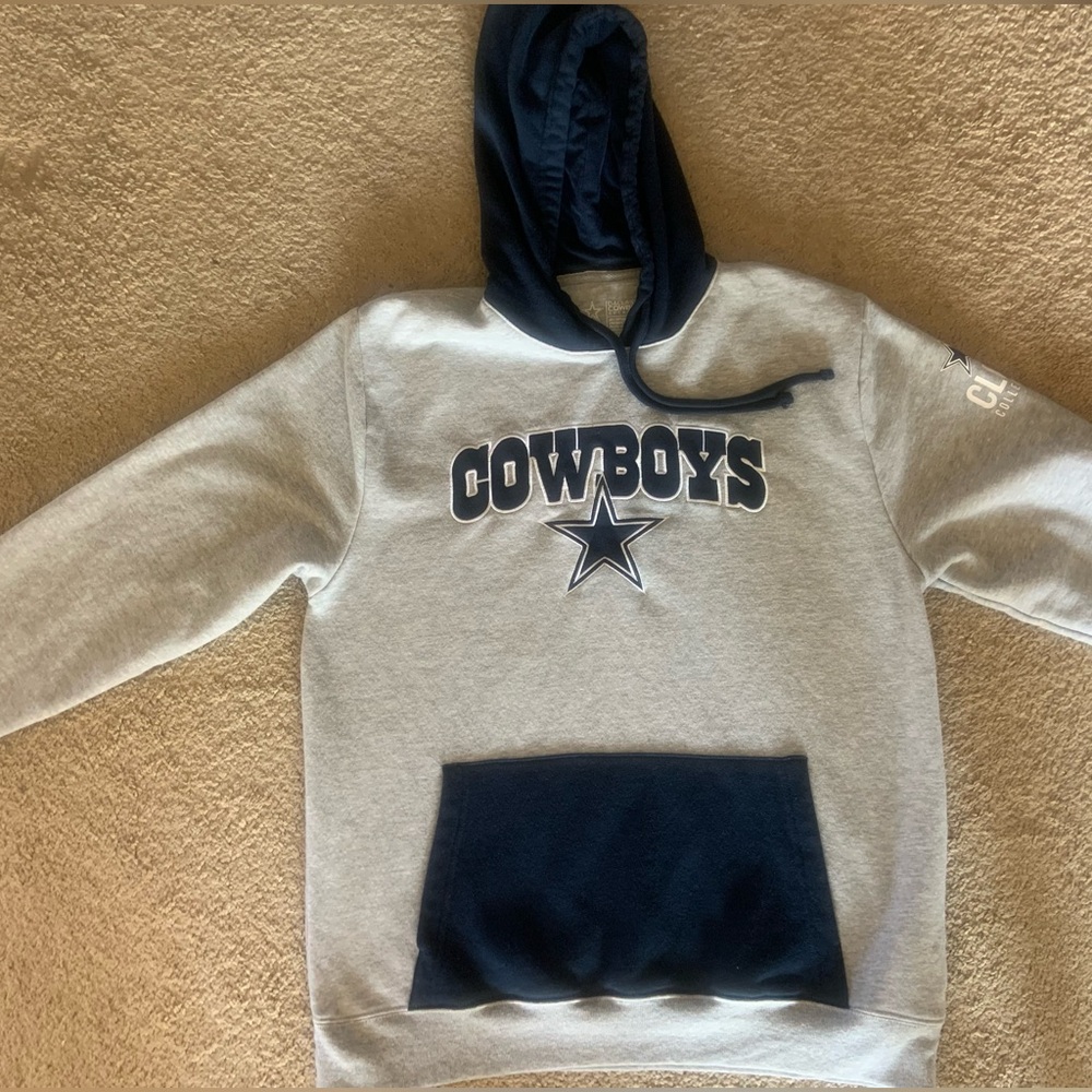 Men’s Vintage Dallas Cowboys Hoodie Pullover size Large